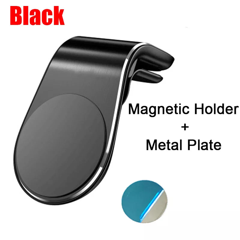 Erilles Magnetic L-Type Universal Car Phone Holder Black Plate