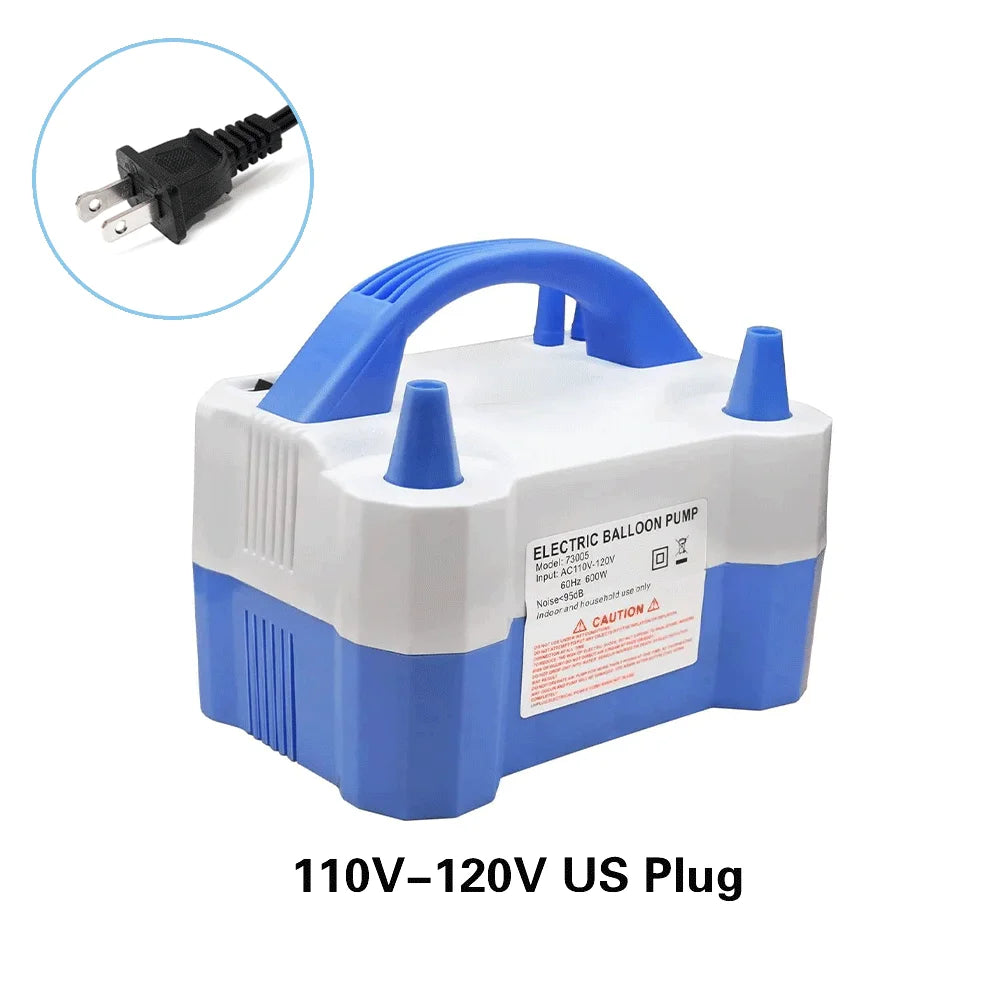 EsenTroye Double-hole AC Portable Electric Balloon Pump 110V-120V US Plug 1 / Balloon Air Pump