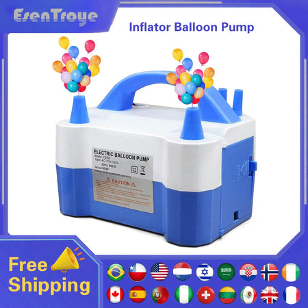 EsenTroye Double-hole AC Portable Electric Balloon Pump