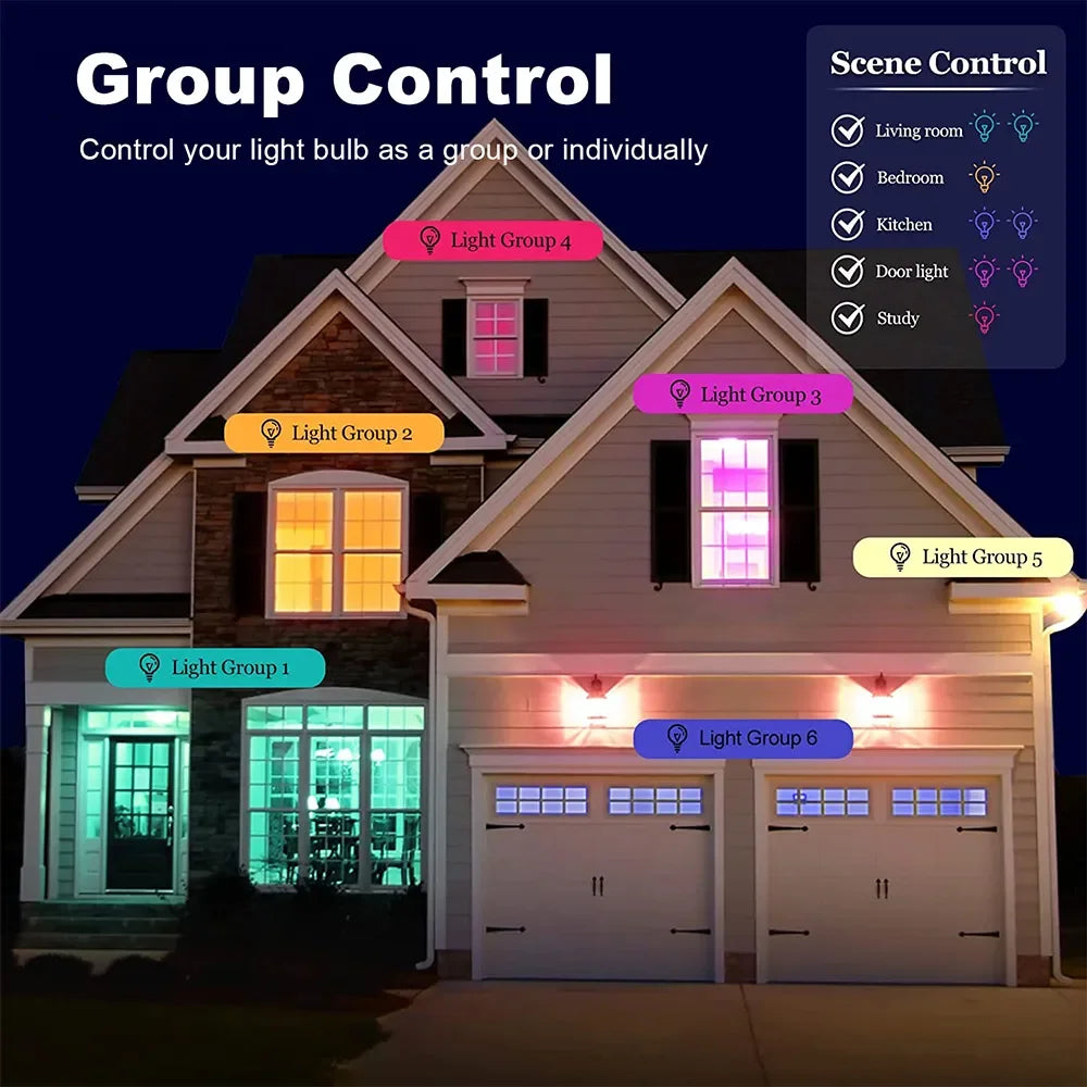 Excellux 18W/15W RGB Smart LED Bulb - Zigbee &amp;amp; WiFi Compatible