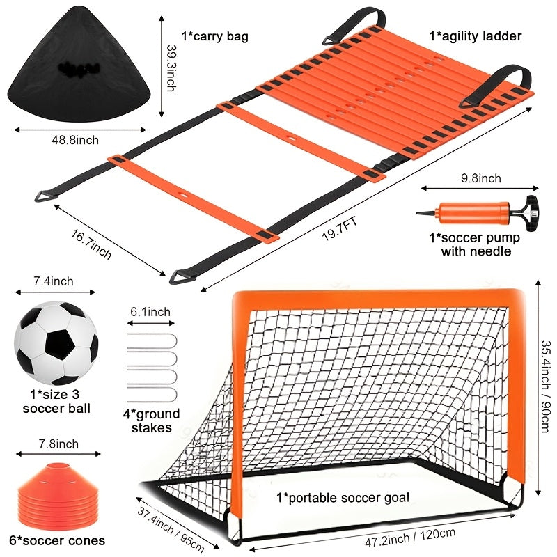 Ultimate Portable Soccer Goal Set for Training and Play Football Kit