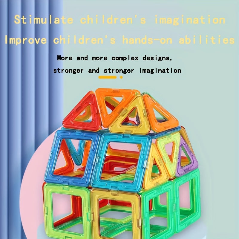 Magnetic Building Blocks Toy - Educational Gift for Kids Over 3 Years Old