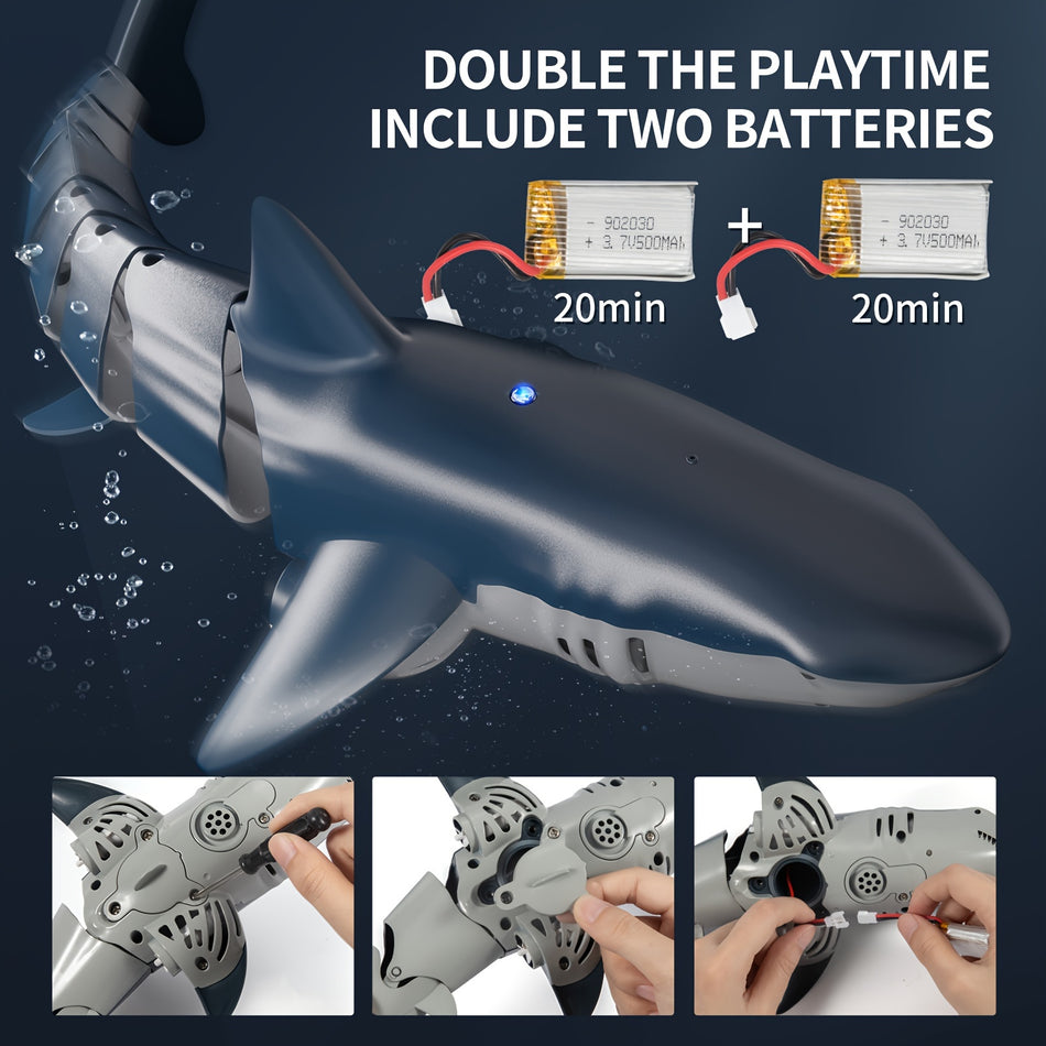 Remote Control Shark 1:18 High Simulation Scale Fish - Fun Water Toy for Kids - BABYHOME