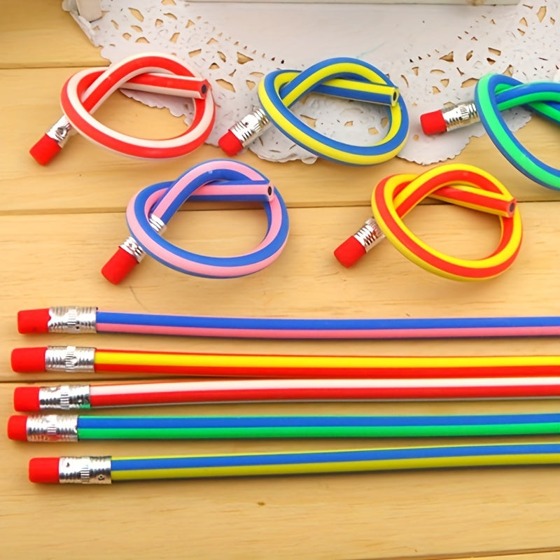 5pcs Cute Magic Curved Flexible Pencil With Eraser - Cyprus
