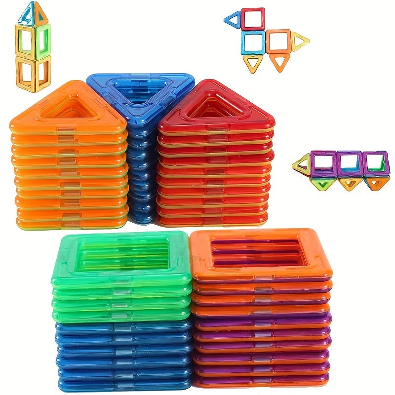 Magnetic Building Blocks Toy - Educational Gift for Kids Over 3 Years Old