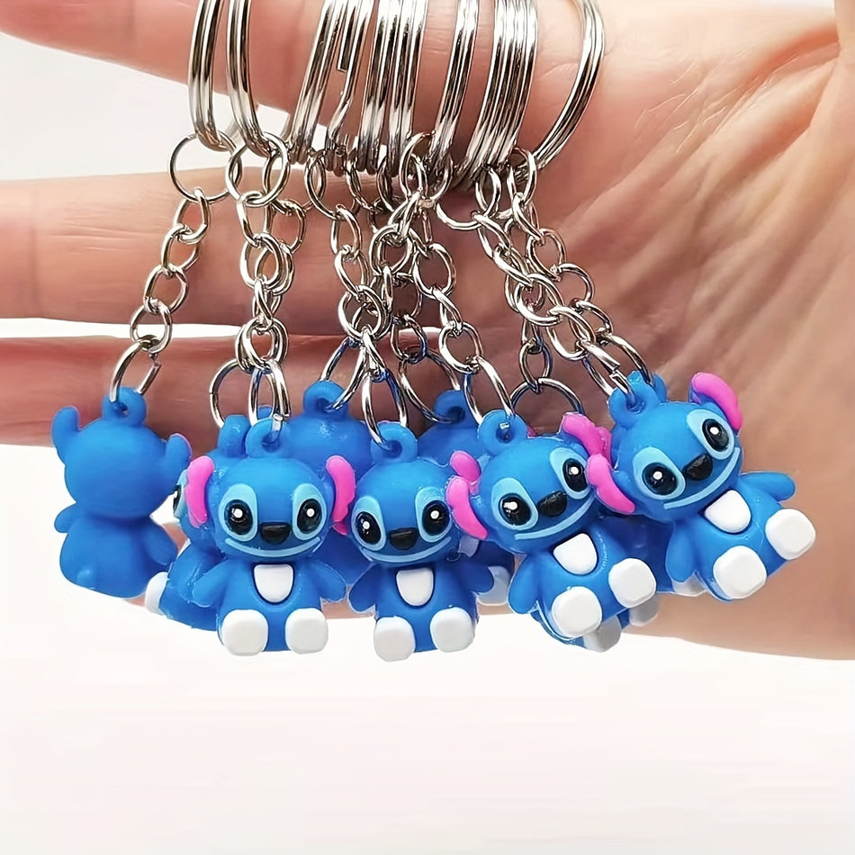 10Pcs Cute Lilo & Stitch Doll Keychain Set - Ideal Gift for Couples - Cyprus