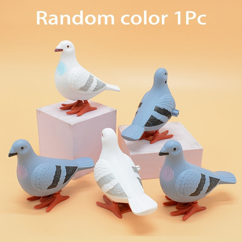 Charming Jumping Pigeon Wind-Up Toy Random Color / 1pc