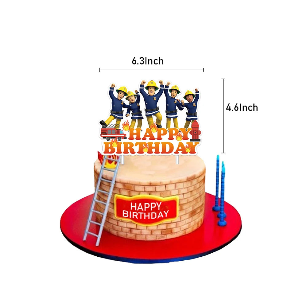Fireman Sam Party Supplies Decoration Kit A8