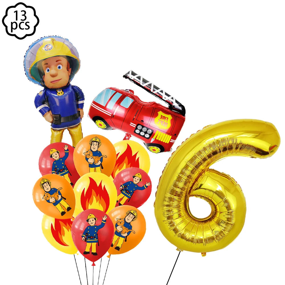 Fireman Sam Party Supplies Decoration Kit F