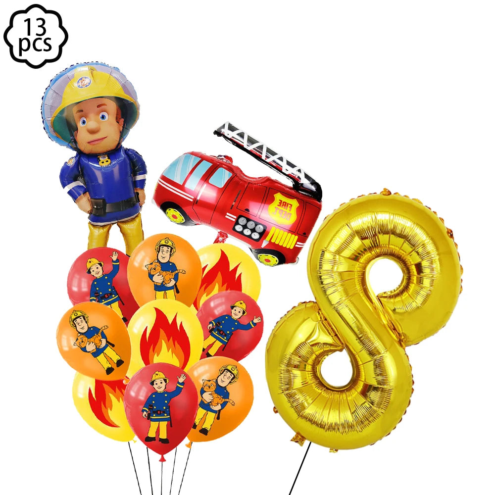 Fireman Sam Party Supplies Decoration Kit H