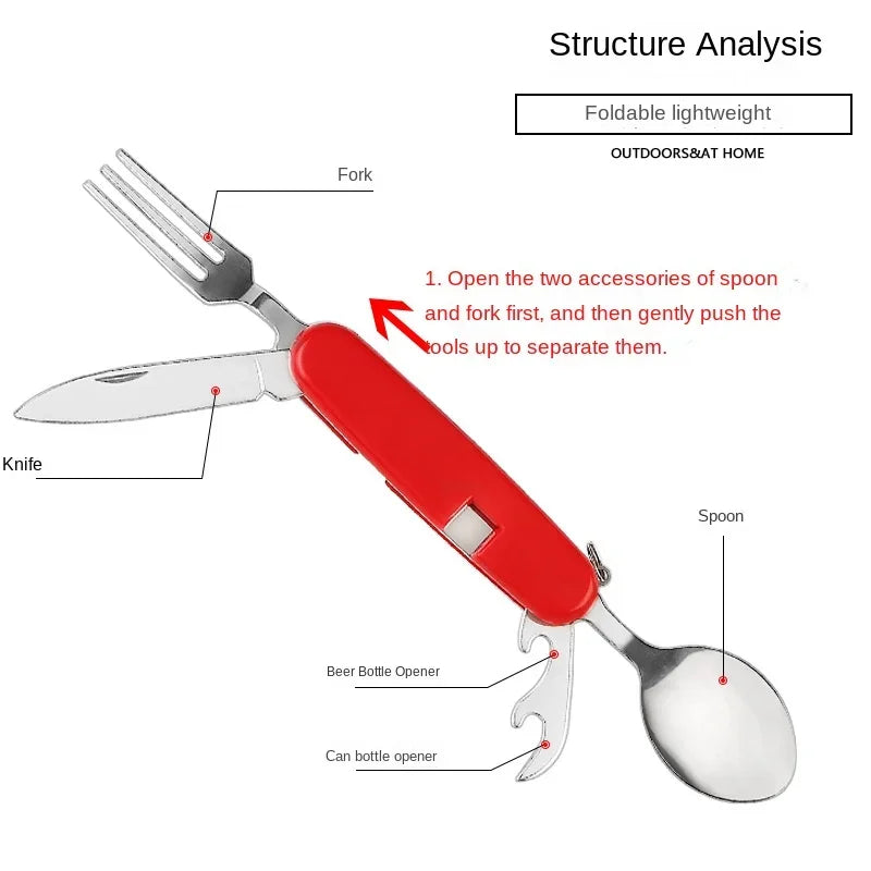 Foldable Camping Supplies Tableware Combination Outdoor Portable Multifunction Equipment Travel Camp Cooking Supplies Hiking