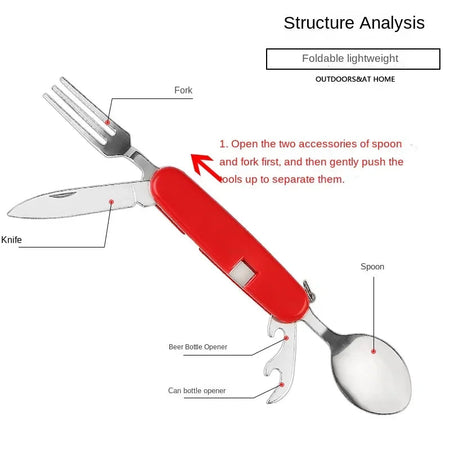 Foldable Camping Supplies Tableware Combination Outdoor Portable Multifunction Equipment Travel Camp Cooking Supplies Hiking
