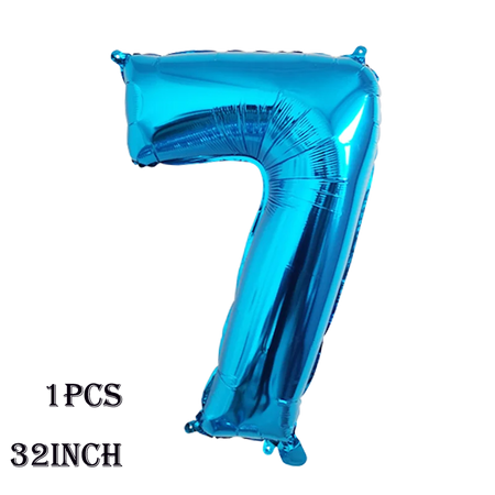 Football Birthday Party Decorations Balloons Kids Boy 32 Inch Green Blue Number Ball Soccer Party Supplies as picture 3 / Other / as picture | CHINA