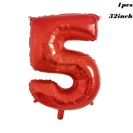 Football Birthday Party Decorations Balloons Kids Boy 32 Inch Green Blue Number Ball Soccer Party Supplies as picture 5 / Other / as picture | CHINA