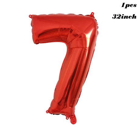 Football Birthday Party Decorations Balloons Kids Boy 32 Inch Green Blue Number Ball Soccer Party Supplies as picture / Other / as picture | CHINA