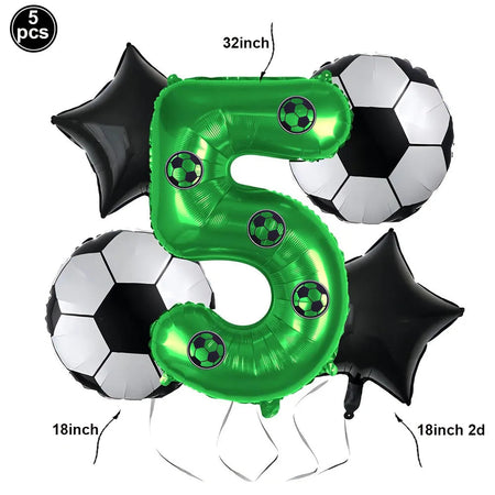 Football Fever Party Tableware Set - Soccer Birthday Decorations PURPLE