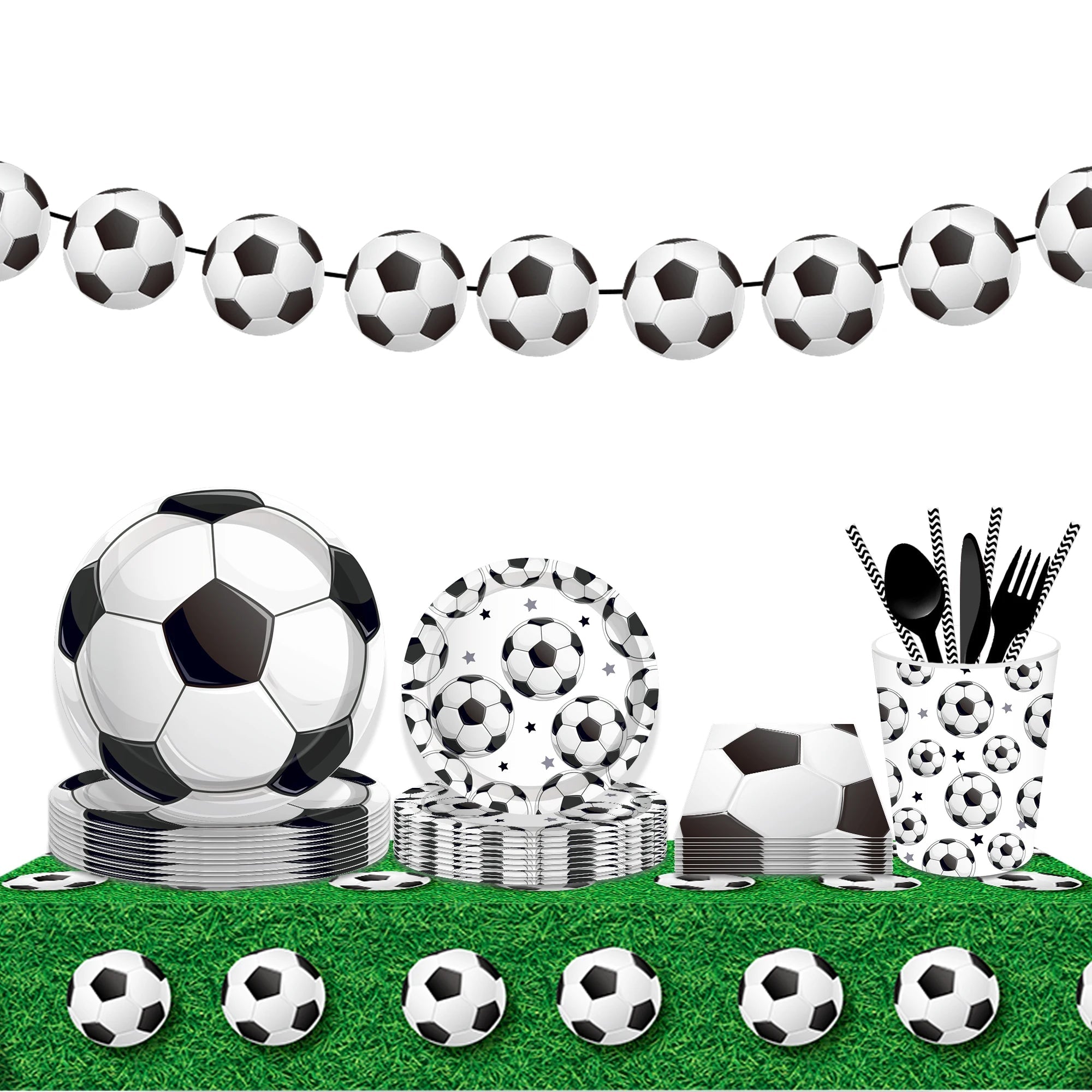 Football Game Party Disposable Tablecloth - Perfect for Birthday Celebrations