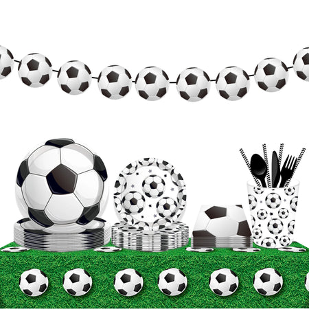 Football Game Party Disposable Tablecloth - Perfect for Birthday Celebrations