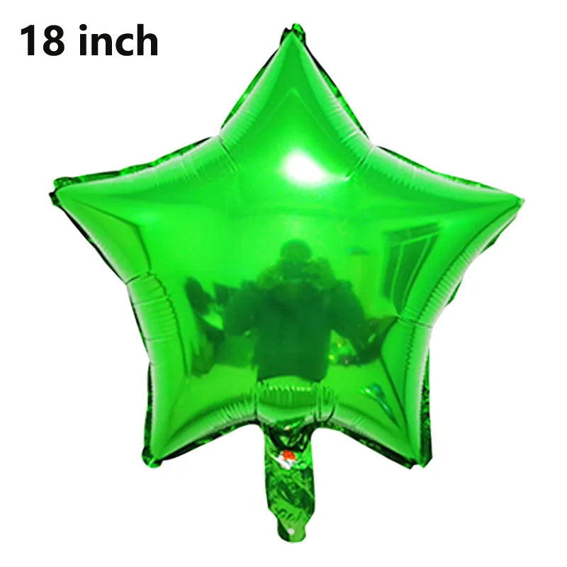 Football Soccer Party Balloon Decor Set - Green Number 32Inch
