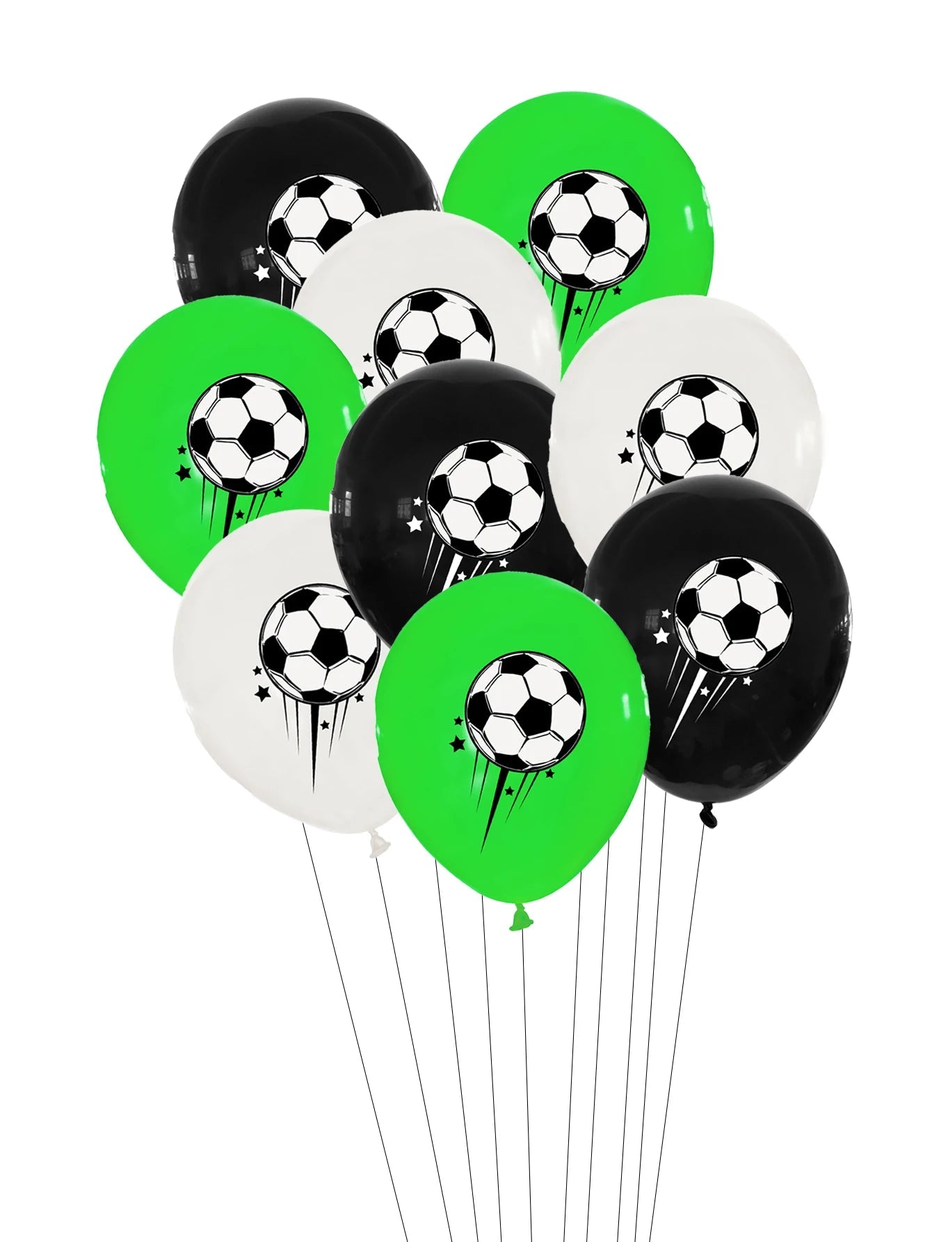 Football Theme 12-inch Latex Balloons Set for Kids' Birthday Party Decoration mix / 12inch