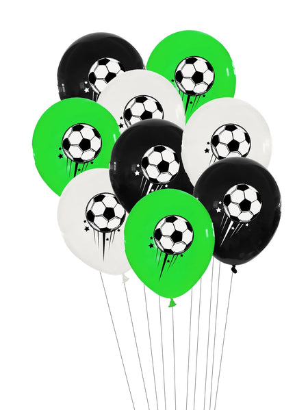 Football Theme 12-inch Latex Balloons Set for Kids' Birthday Party Decoration mix / 12inch