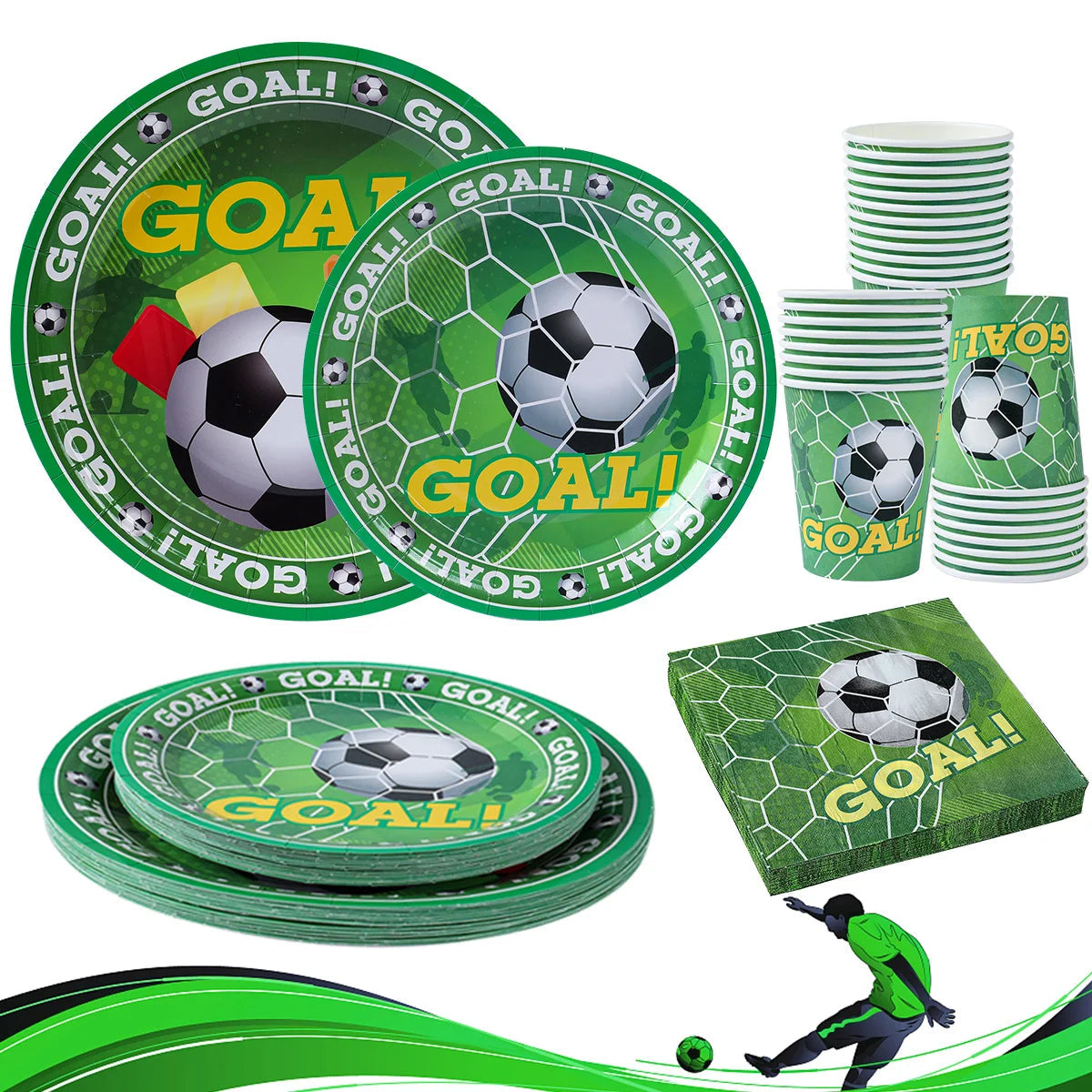 Football Theme Party Decoration Set - Perfect for Boy's Birthday, Baby Shower, or Children's Day