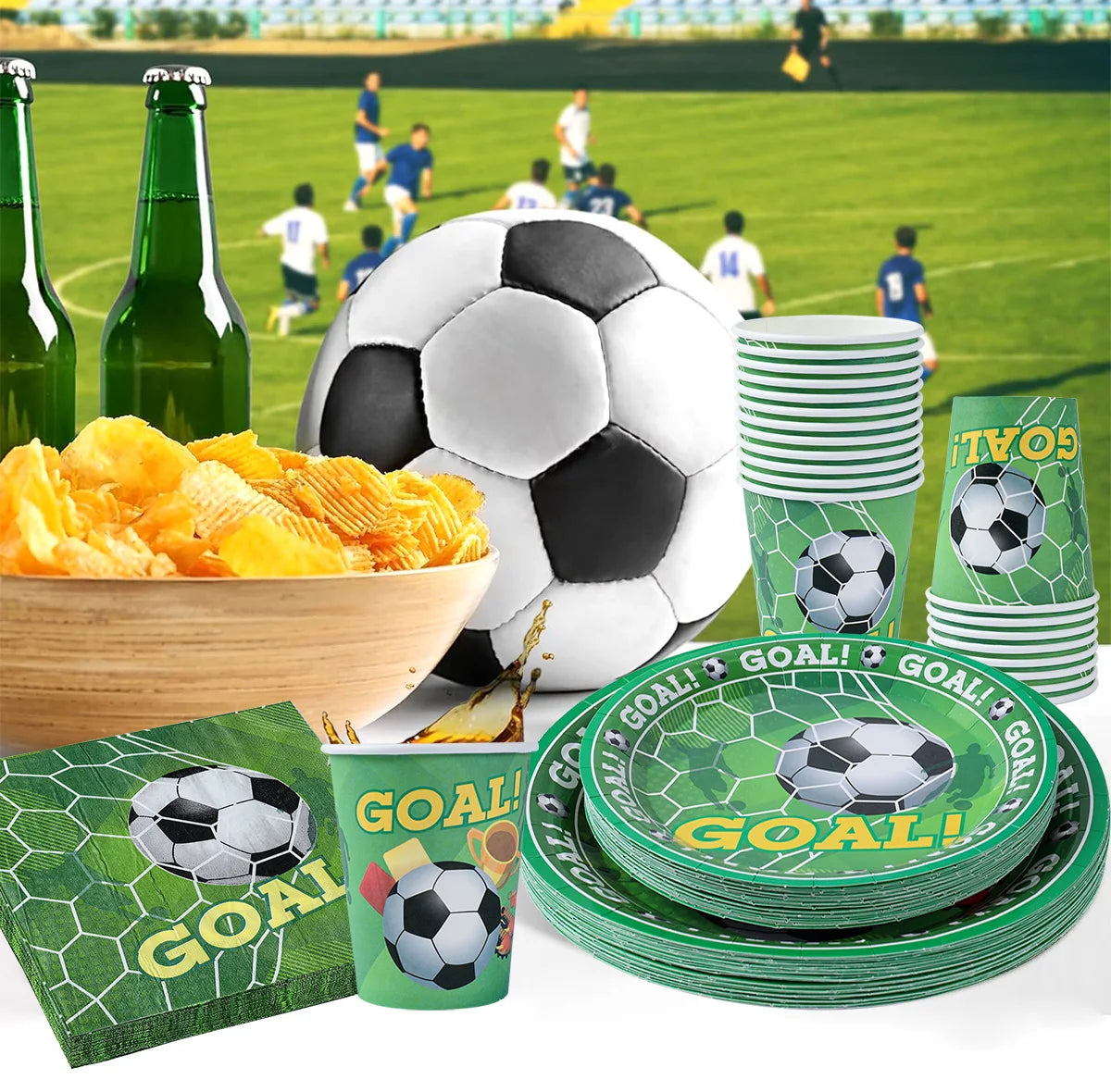 Football Theme Party Decoration Set - Perfect for Boy's Birthday, Baby Shower, or Children's Day