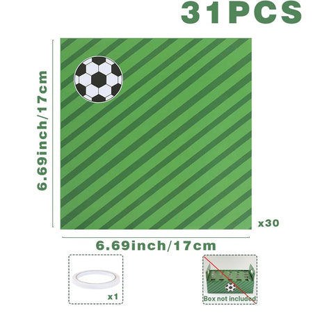 Football Theme Party Decoration Set - Perfect for Boy's Birthday, Baby Shower, or Children's Day paper cones