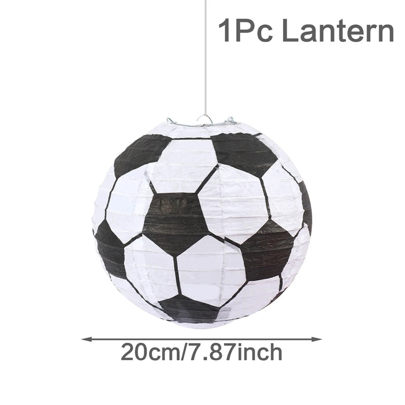 Football Theme Party Decoration Set - Perfect for Boy's Birthday, Baby Shower, or Children's Day paper lantern