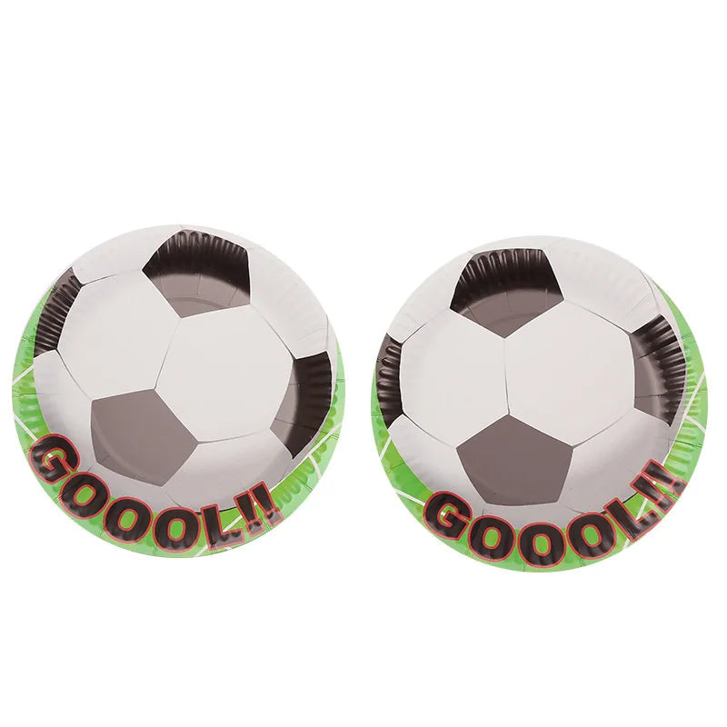 Football Theme Party Tableware &amp;amp; Decor Set - Perfect for Kids Birthday Parties