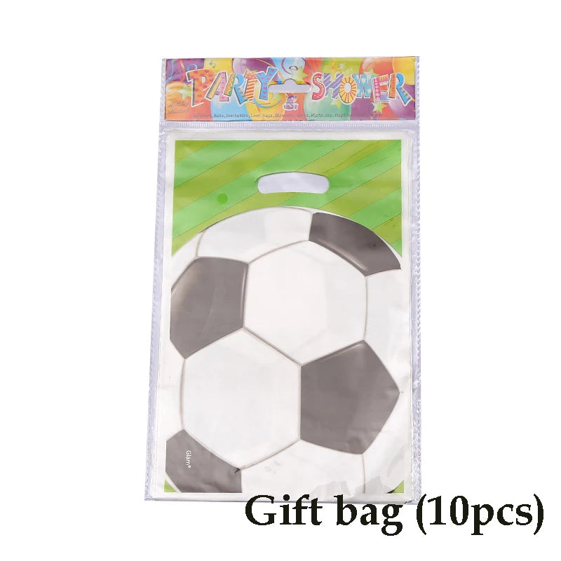 Football Theme Party Tableware &amp;amp; Decor Set - Perfect for Kids Birthday Parties  Gift bag 10pcs