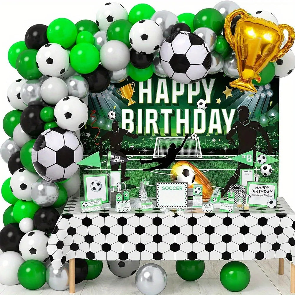 Football Themed Balloon Arch Set with 123pcs