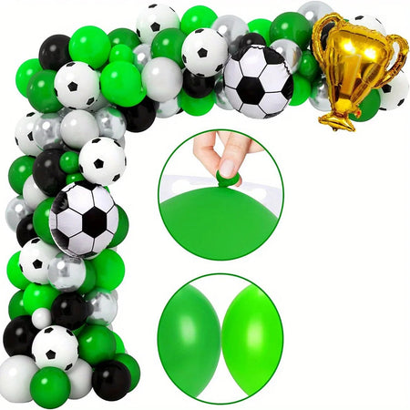 Football Themed Balloon Arch Set with 123pcs