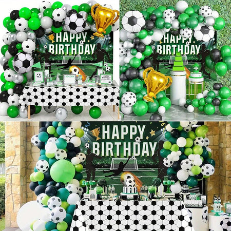 Football Themed Balloon Arch Set with 123pcs