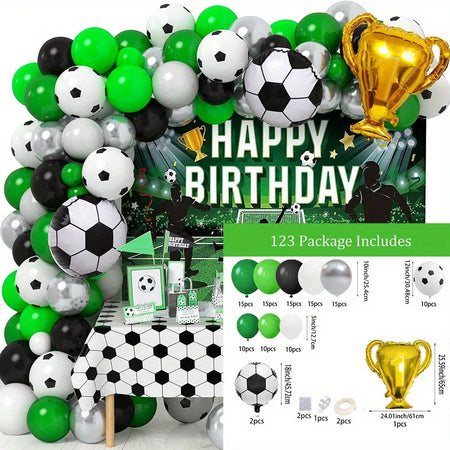 Football Themed Balloon Arch Set with 123pcs multi / Other