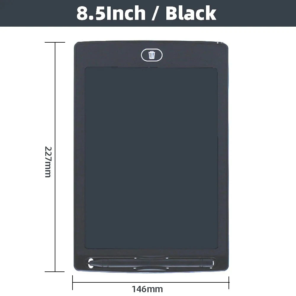 For kids 8.5Inch Electronic Drawing Board LCD Screen Writing Digital Graphic Drawing Tablets Electronic Handwriting Pad Toys 8.5Inch-Black