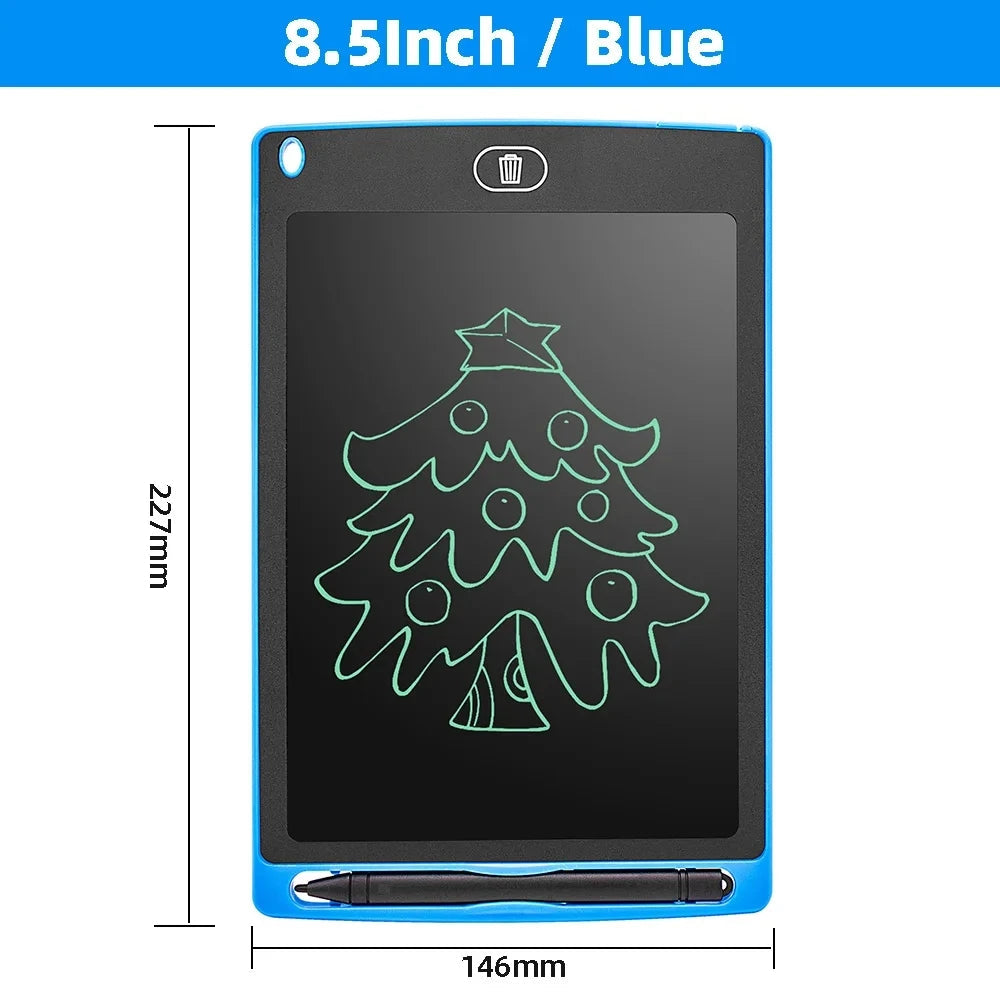 For kids 8.5Inch Electronic Drawing Board LCD Screen Writing Digital Graphic Drawing Tablets Electronic Handwriting Pad Toys 8.5Inch-Blue