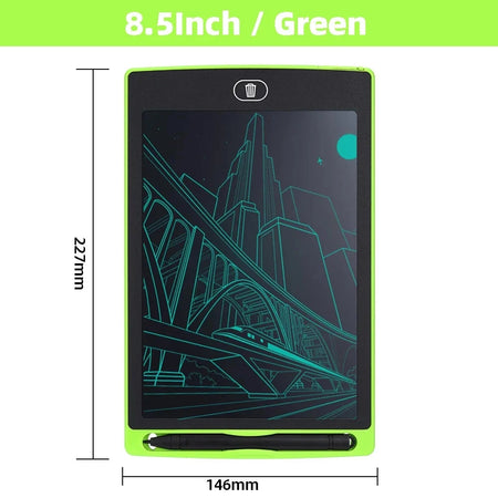 For kids 8.5Inch Electronic Drawing Board LCD Screen Writing Digital Graphic Drawing Tablets Electronic Handwriting Pad Toys 8.5Inch-Green