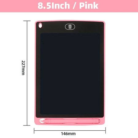 For kids 8.5Inch Electronic Drawing Board LCD Screen Writing Digital Graphic Drawing Tablets Electronic Handwriting Pad Toys 8.5Inch-Pink