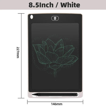 For kids 8.5Inch Electronic Drawing Board LCD Screen Writing Digital Graphic Drawing Tablets Electronic Handwriting Pad Toys 8.5Inch-White