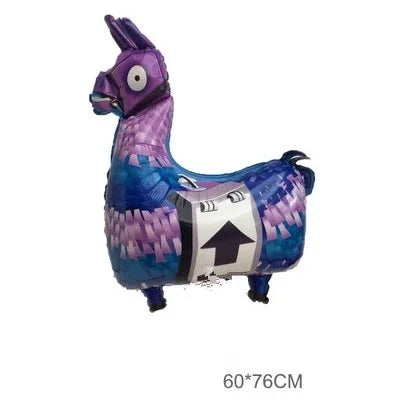 Fortnition Party Decoration Balloon Shooting Game Alpaca Flag Banner Birthday Party Decor Balloon Number Ballons Happy Birthday 1pc 6