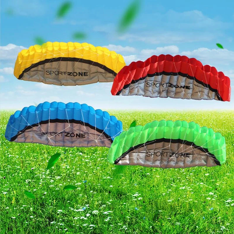 free shipping 2.5m large Dual Line Stunt Sport soft Kite with control bar kitesurfing outdoor toys flying kiteboard
