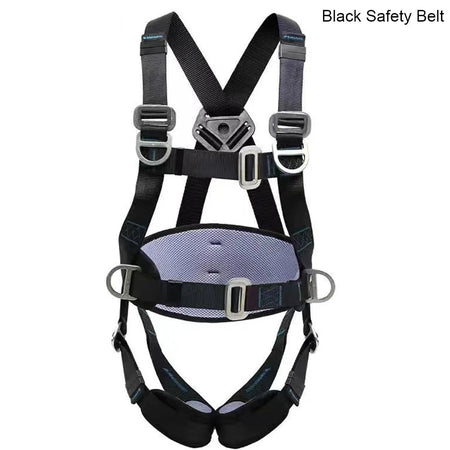 Full Body Five Point Harness Safety Belt  Black Harness