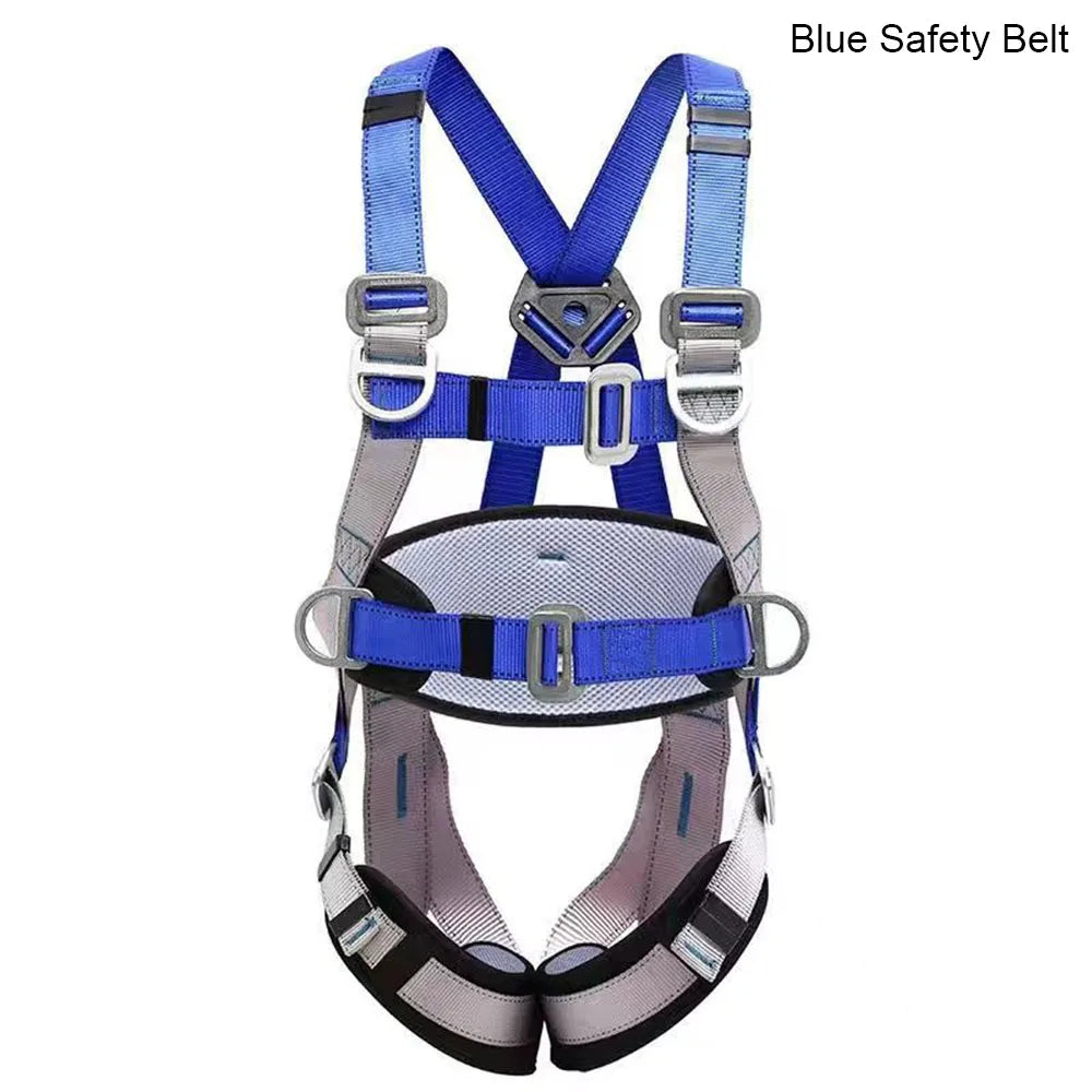 Full Body Five Point Harness Safety Belt  Blue Harness