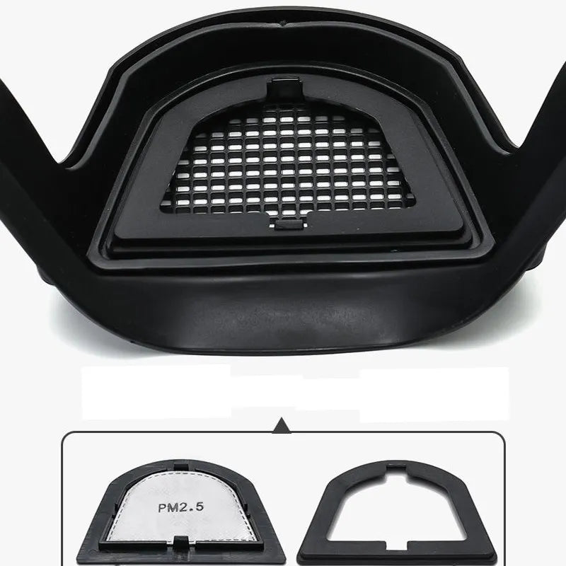 Full Face Transparent Protective Mask Dust-proof Anti-fog Head Cover Reusable Kitchen Oil-splash Proof Face Mask with Filters