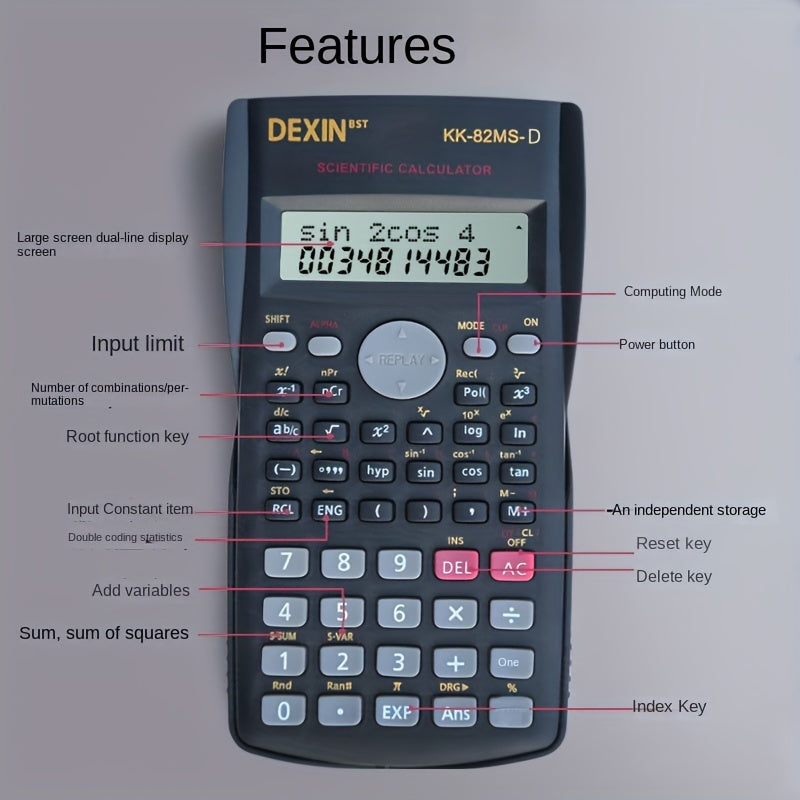 Function Calculator Student Exam Specialized Multifunctional Scientific Computer