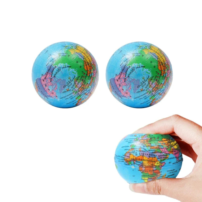 Funny Squeeze Toys Stress Relief PU Foam Squeeze Ball Hand Wrist Exercise Sponge Toys For Kids Adults Child Creative Gifts 2Pcs 6.5cm