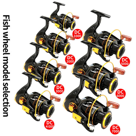 GHOTDA Fishing Reel: High Speed Metal Spool, Max Drag 12kg