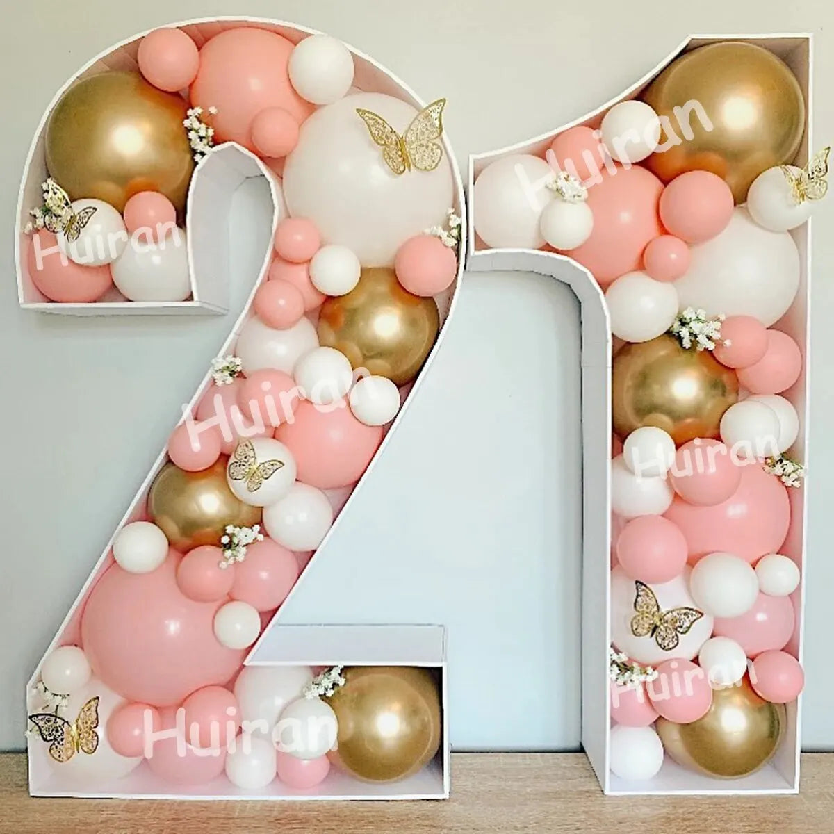 Giant Birthday Figure Balloon Filling Box 1st-50th Birthday Number Frame