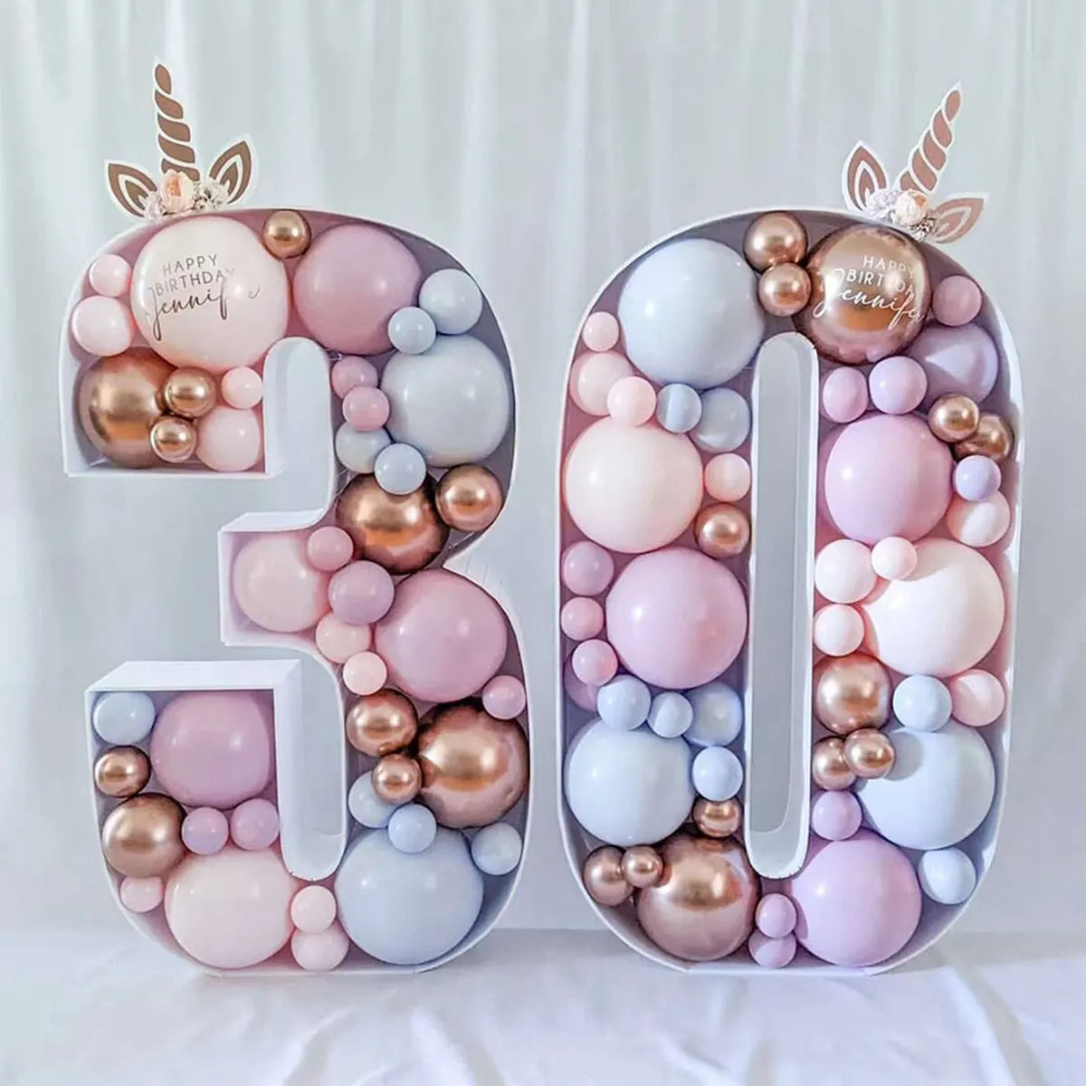 Giant Birthday Figure Balloon Filling Box 1st-50th Birthday Number Frame